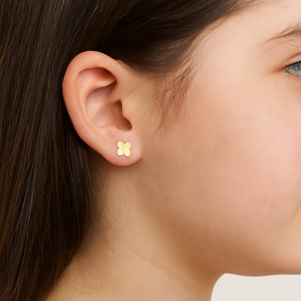 14K Gold Butterfly Earrings – Kids’ Ears
