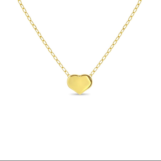 14K Gold Heart Necklace