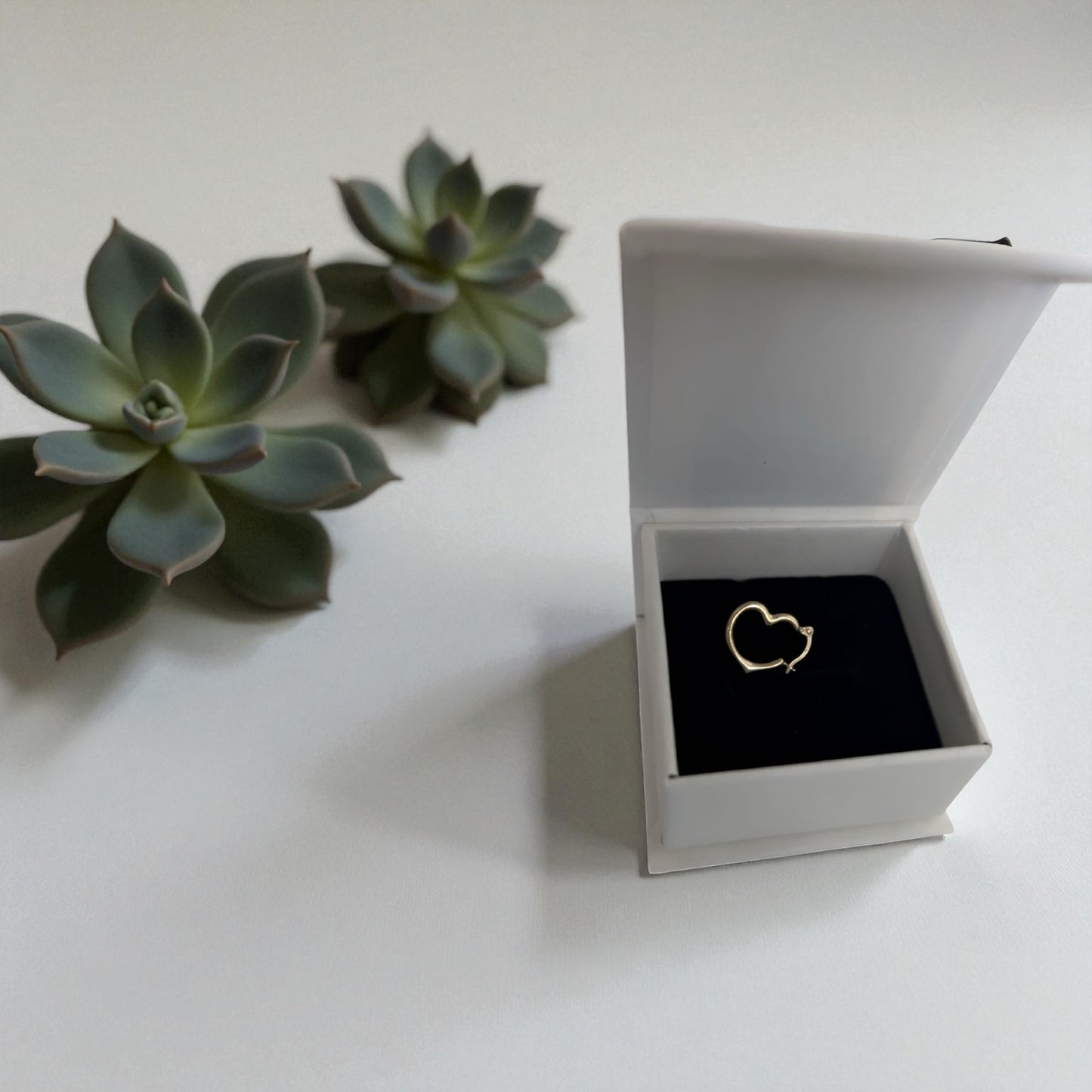 14K Gold Heart Earrings (Kids)